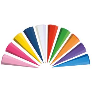 Schultüten-Rohling - Sortiment, 850 mm, farbig sortiert ROTH 6685101 (4028279850115)