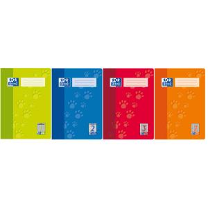 Junior Schulheft 'Tatzen', DIN A4, Lineatur 2 Oxford 100050323 (4006144941755)