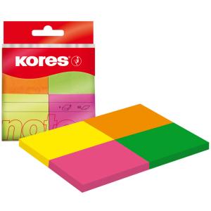 Haftnotizen 'Multicolour', 40 x 50 mm, Neonfarben Kores N48450 (9023800484505)