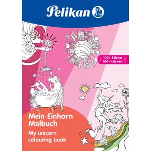 Malbuch 'Mein Einhorn', DIN A4, inkl. 100 Sticker Pelikan 300002235 (4012700101532)