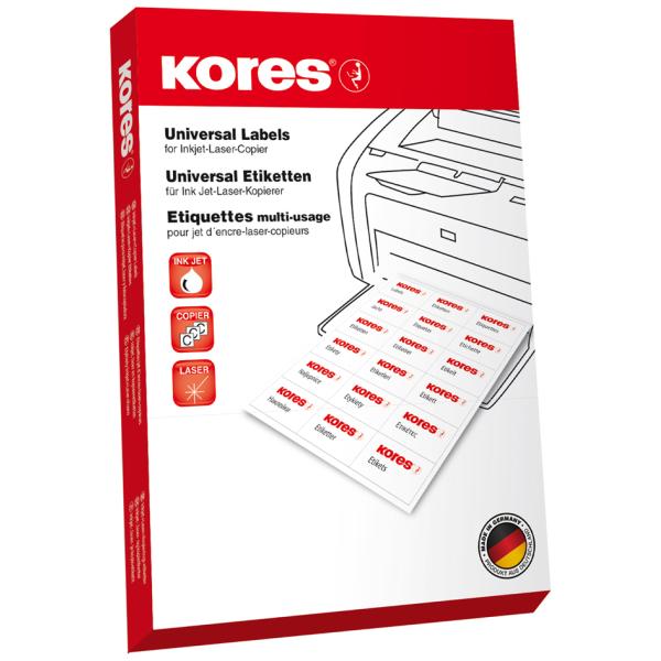 Universal-Etiketten, 210 x 148 mm, ohne Rand, blau Kores L210148B (4045257700859)