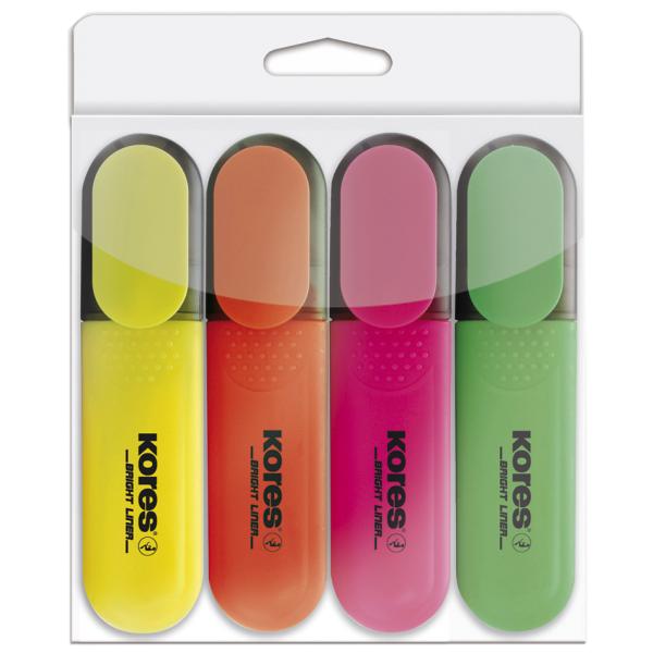 Textmarker 'BRIGHT LINER', 6er Etui Kores TM36160 (9023800361608)