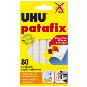 Klebepads patafix, wieder ablösbar, weiß UHU 42620 (4026700488104)