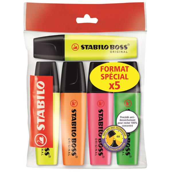 Stabilo Boss Original Textmarker Farbsortiert, 6 St. 70/6 (4006381215701)
