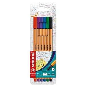 Fineliner point 88, 6er Kartonetui STABILO EO88/6 (4006381316132)