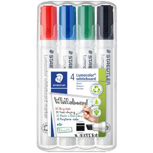 Lumocolor 351 B whiteboard marker Keilspitze 4 Farben sortiert STAEDTLER 351 B WP4 (4007817314302)