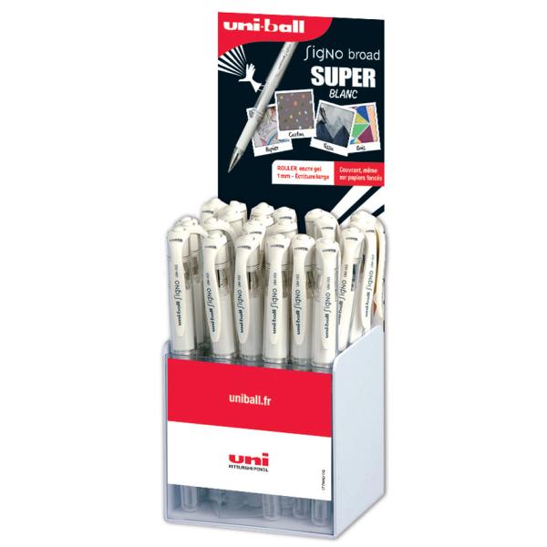 Gel-Tintenroller SIGNO UM153, weiß, 36er Display uni-ball UM153 W/36 (3296280020488)