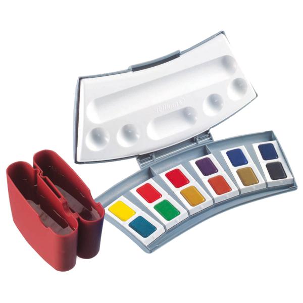 Studien Aquarell-Malkasten 725 D/ 12, 12 Farben Pelikan 400142599 (4012700721884)