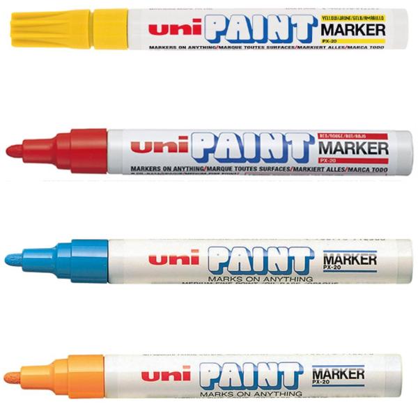 Permanent-Marker PAINT PX20, weiß uni-ball PX20 BL (4902778912256)