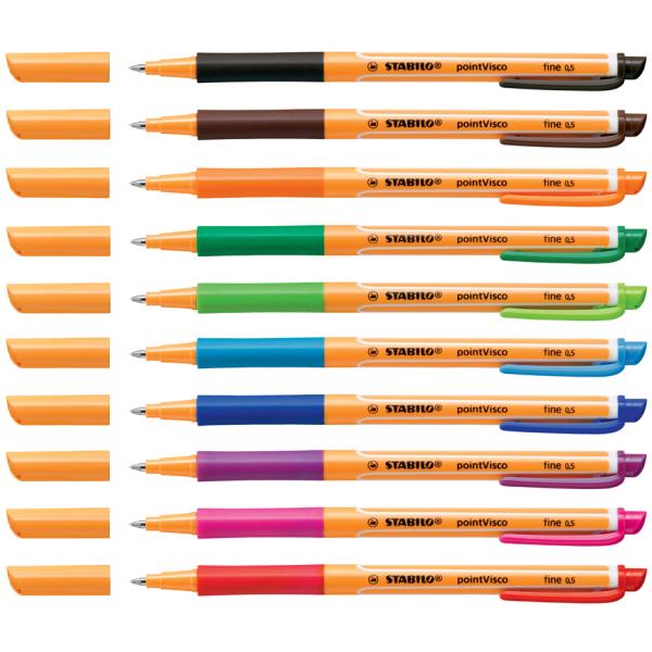 Gel-Tintenroller pointVisco, orange STABILO 1099/54 (0000042156499)