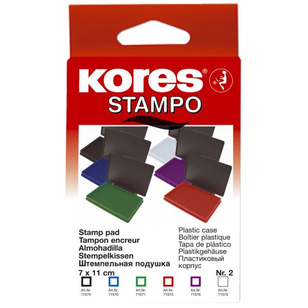 Stempelkissen 'METALLICA', (B)110 x (T)70 mm, schwarz Kores SF71554 (9023800715548)