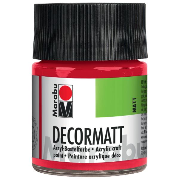 Acrylfarbe 'Decormatt', saftgrün, 50 ml, im Glas Marabu 14010005067 (4007751097248)
