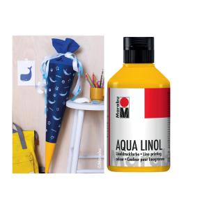 Aqua-Linoldruckfarbe, schwarz, 250 ml Marabu 15100013073 (4007751372574)