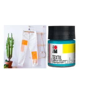 Textilfarbe 'Textil', hellgrün, 50 ml, im Glas Marabu 17160005062 (4007751055927)