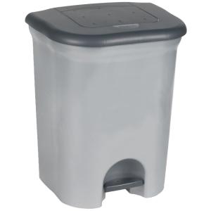 Tret-Abfallbehälter 'torge', 2x 11 Liter, silber keeeper 11536160000NN (4052396058413)