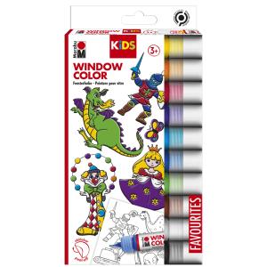 KiDS Window Color, 10er Set, farbig sortiert Marabu 0306000000100 (4007751720269)