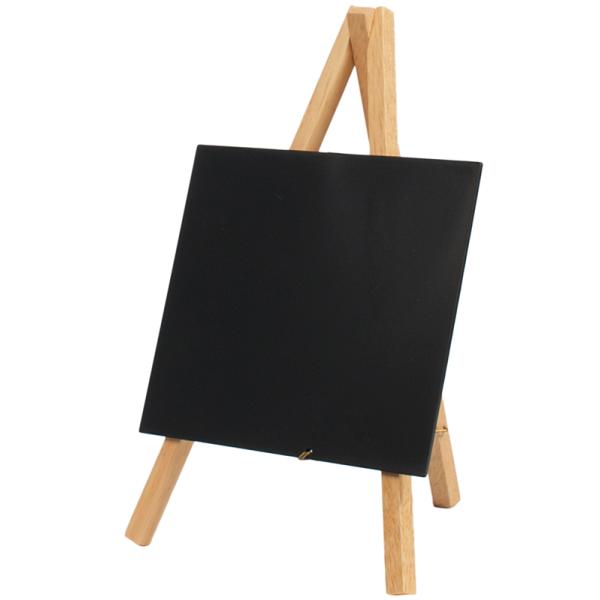 Tisch-Kreidetafel MINI mit Staffelei, buche Securit MNI-B-KR-1 (8718226495440)