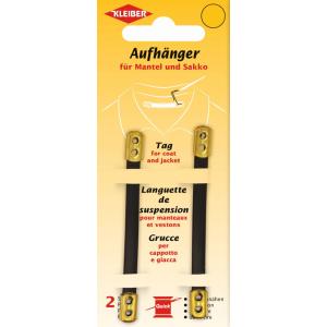 Mantel-Aufhänger, Kunstleder, braun / beige KLEIBER 85904 (4009691859047)