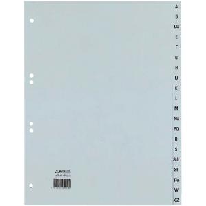 Kunststoff-Register, A-Z, A4 halbe Höhe, 20-teilig HETZEL 25241281 (4013702000502)