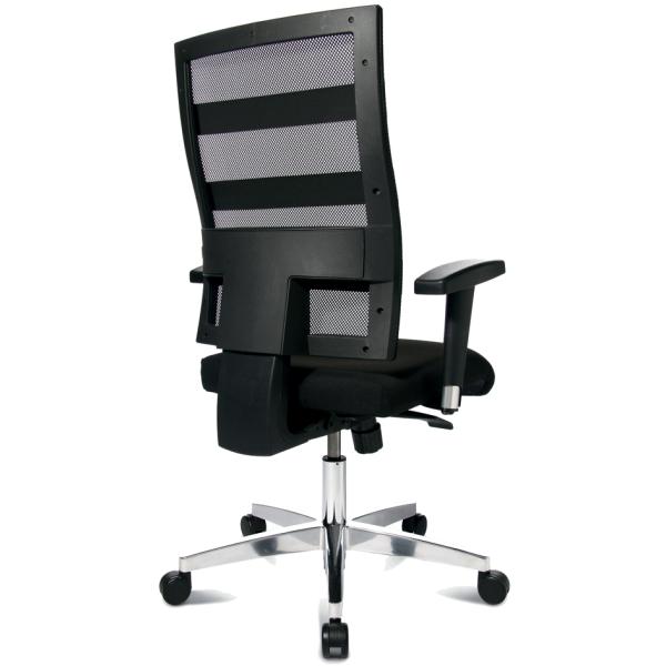 Drehstuhl X-Pander schwarz Aluminium Fußkreuz mit Armlehnen TOPSTAR 959T T200 (4014296979496)