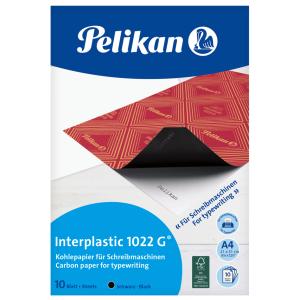 Kohlepapier interplastic 1022 G, DIN A4, 10 Blatt Pelikan 100401560 (4012700401021)