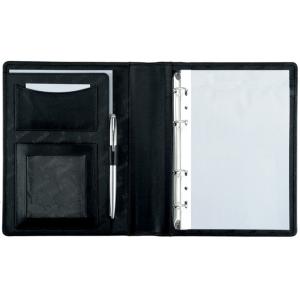 Ringbuchmappe 'BENACO', A5, Nappa-Leder, schwarz Alassio 30007 (4021068300075)