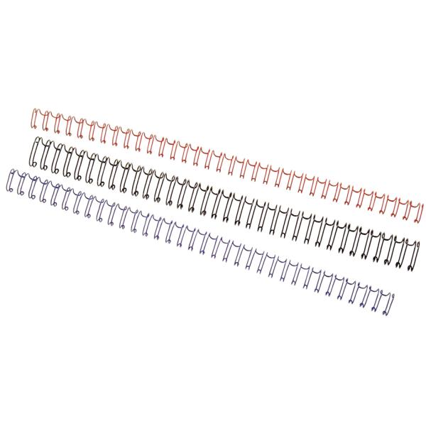 Drahtbinderücken WireBind 8, 0 mm, A5, 24-Ringe, silber GBC 4400028 (5028252002783)