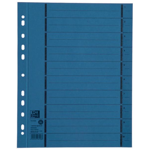 Trennblätter mit Perforation, A4 Überbreite, orange Oxford 400004669 (4002030013452)