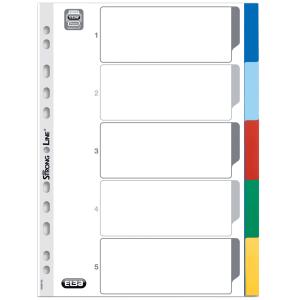 Kunststoff-Register, blanko, farbige Taben, 10-teilig Oxford 400013939 (4002030574977)
