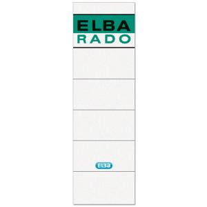 Ordnerrücken-Etiketten ' RADO' - kurz/ breit, weiß ELBA 100551826 (4002030026575)
