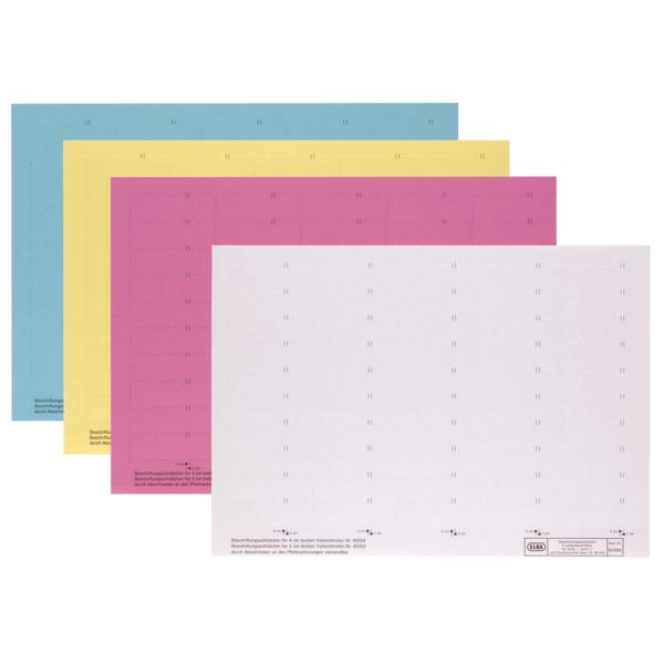 Beschriftungsschild für Sichtreiter, 4-zeilig, blau ELBA 100552045 (4002030831018)