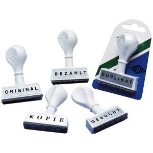 Textstempel 'GEBUCHT', Abdruckbreite: 45 mm WEDO 193 12 (4003801005812)