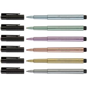 FABER-CASTELL Tuschestift PITT artist pen, rot metallic Faber-Castell 167390 (4005401673903)