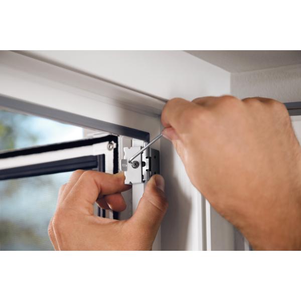 Tesa Klemmscharnier Für Fliegengitter Insect Stop Falt Adapter Set Weiß 55419-00000-00 (4063565057830)