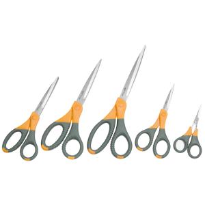 Schere TITAN plus, spitz, Länge: 215 mm, grau/ gelb WEDO 9858 (4003801799902)