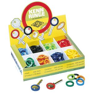Schlüsselkennringe, 200er Sortimentskarton WEDO 262 8008 (4003801008172)