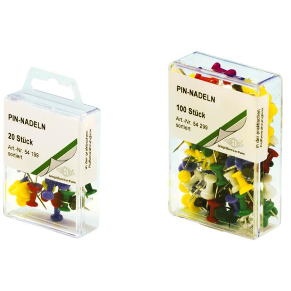 Pinnwand-Nadeln, glasklar, Großpackung WEDO 54 249 (4003801015323)