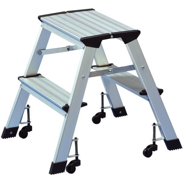Klapptritt, aus Aluminium, Tragkraft: 150 kg WEDO 215 1 (4003801106410)