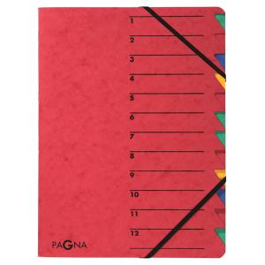 Ordnungsmappe 'EASY', DIN A4, Karton, 12 Fächer, gelb PAGNA 24131-05 (4013951004788)