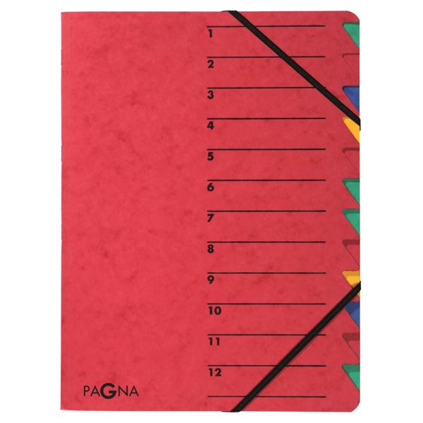 Ordnungsmappe 'EASY', DIN A4, Karton, 12 Fächer, gelb PAGNA 24131-05 (4013951004788)