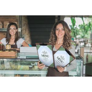 Speisekarten-Klemmbrett WALNUT, A4, aus Walnussholz Securit MC-WALA4-CB (8719075285275)