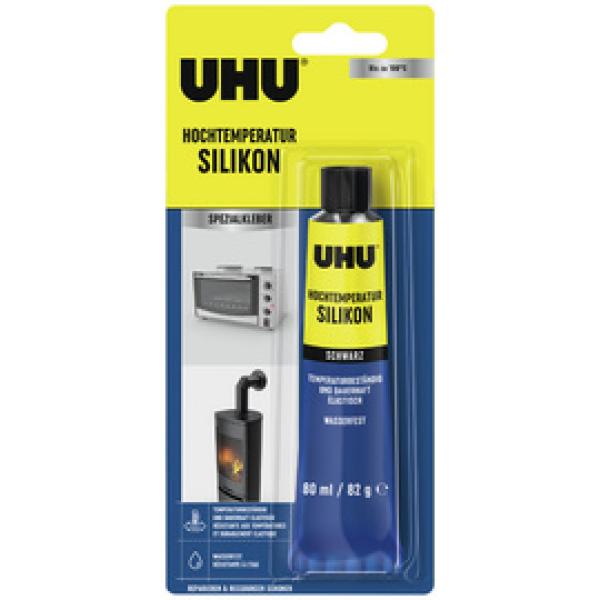Hochtemperatur-Silikon, schwarz, 80 ml Tube UHU 46735 (4026700467352)