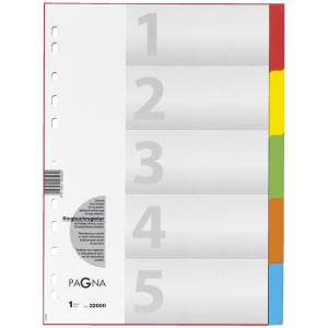 Karton-Register, DIN A4, 12-teilig, 12-farbig PAGNA 32003-20 (4013951007260)