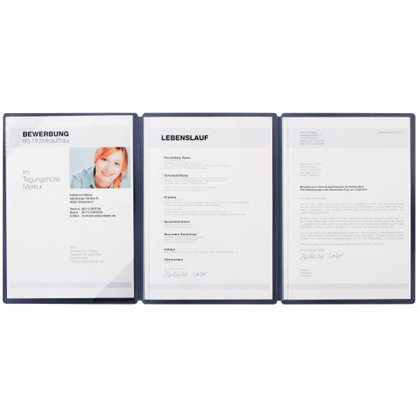 Präsentation-/ Bewerbungsmappe 'Straight', schwarz PAGNA 44123-04 (4013951001824)