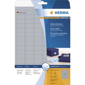 Folien-Etiketten SPECIAL, 210 x 297 mm, silber HERMA 4117 (4008705041171)