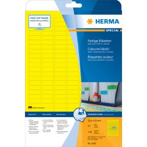 Universal-Etiketten SPECIAL, 210 x 297 mm, gelb HERMA 4421 (4008705044219)