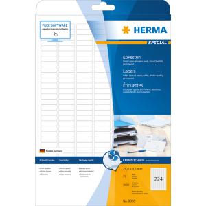 Inkjet-Etiketten SPECIAL, 45, 7 x 21, 2 mm, weiß HERMA 8864 (4008705088640)