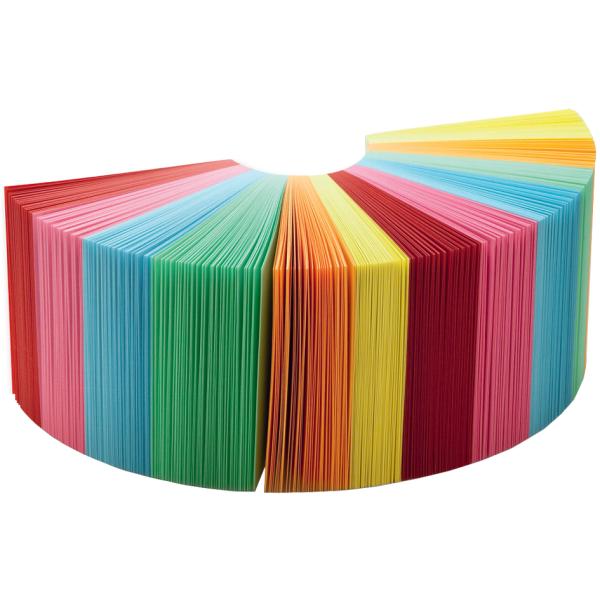 Zettelklotz / Notizklotz, 90 x 90 x 90 mm, farbig folia 8812 (4001868088120)