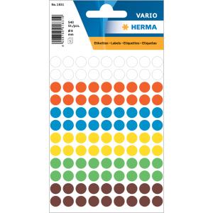 Vielzwecketiketten gelb  19 mm matt 100 Stück HERMA 1871 (4008705018715)