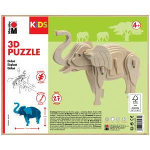 KiDS 3D Puzzle 'Elefant', 27 Teile Marabu 0317000000024 (4007751745644)